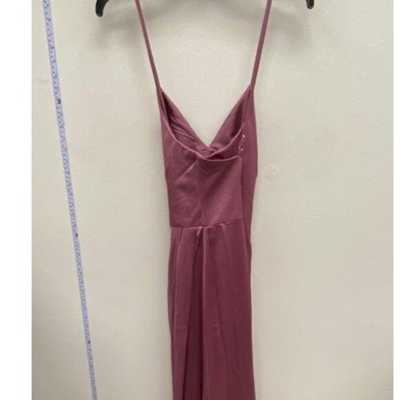 David’s Bridal Dusty Rose Satin Gown Size 6 NWT - Picture 8 of 8
